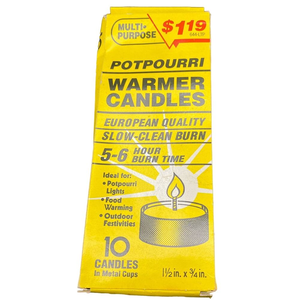 lot of 10 Vtg Potpourri Warmer candles white Multipurpose made in Germany